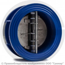 Клапан обратный двухстворчатый чугунный межфланцевый Ду-500 Ру-16 (Т<120°С) створки нерж Benarmo