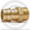 Муфта латунная для PE-X труб Дн 16-3/4" НР (НАР) GX107 Giacomini