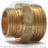 Ниппель латунный переходной НР (НАР) Ду 15-10 (1/2&quot;-3/8&quot;) LD
