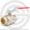 Кран латунный Ду-20 (3/4") Ру-30 ВР (ВН) муфтовый никель полнопроходной рычаг Aquasfera Euro 1001