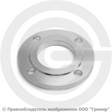 Фланец плоский нержавеющий 12х18н10т 1-80-6 ГОСТ 12820, Ру-6, Ду-80