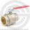 Кран латунный Ду-40 (1 1/2") Ру-16 ВР (ВН) муфтовый никель полнопроходной рычаг Aquasfera Euro 1001