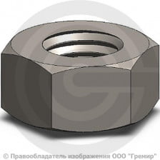 Гайка нержавеющая A2 М12 DIN 934