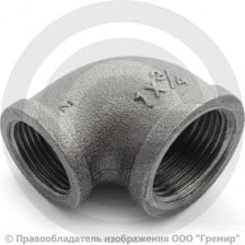 Угольник переходной чугунный ВР (ВН) Ду 25-20 (1"-3/4")