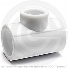 Тройник PP-R редукционный белый Дн 25-25-20 Pro Aqua