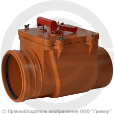 Клапан обратный PP-H канализационный коричневый Дн 160 в/к Татполимер