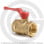 Кран латунный Ду-20 (3/4") Ру-40 ВР (ВН) муфтовый полнопроходной рычаг БАЗ 11б27п1 А30
