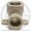 Угольник PP-R комбинированный серый ВР (ВН) Дн 20-3/4" с креплением VALFEX