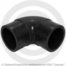 Отвод ПЭ100 спигот Дн 63 90гр Ру-16 SDR11