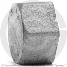 Заглушка чугунная оцинкованная ВР (ВН) Ду 50 (2")