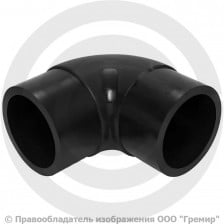 Отвод ПЭ100 спигот Дн 90 90гр Ру-16 SDR11