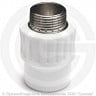 Муфта PP-R комбинированная белая НР (НАР) Дн 25-1/2&quot; RTP (РосТурПласт)