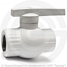 Кран PP-R Дн 32-1" ВР (ВН) белый VALFEX