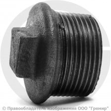 Заглушка чугунная НР (НАР) Ду 15 (1/2")