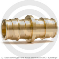 Муфта латунная для PE-X труб Дн 25 GX102 Giacomini