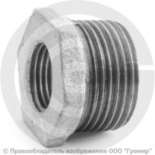 Футорка чугунная оцинкованная НР-ВР (НАР-ВН) Ду 32-20 (1 1/4"-3/4") Fittex PLUS