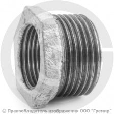 Футорка чугунная оцинкованная НР-ВР (НАР-ВН) Ду 32-25 (1 1/4"-1") Fittex PLUS