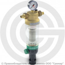 Фильтр сетчатый Т-образный латунный Ду-32 (1 1/4") Ру-16 НР (НАР) (Т<40°С) с промывкой Honeywell F76S