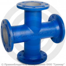 Крест фланцевый КФ Ду 150-100 (500-400) ВЧШГ с ЦПП цинк+AL ГОСТ ISO 2531-2012