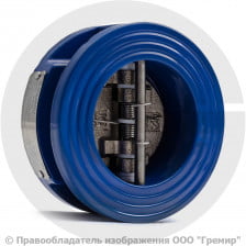 Клапан обратный двухстворчатый чугунный межфланцевый Ду-80 Ру-16 (Т<120°С) ств чугун Benarmo