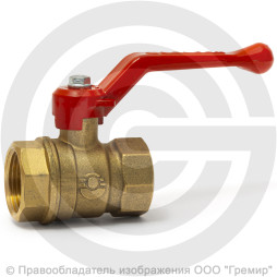 Кран латунный Ду-15 (1/2") Ру-40 ВР (ВН) муфтовый рычаг VALFEX 11Б27фт1М