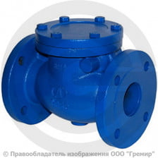 Клапан обратный поворотный чугунный фланцевый Ду-65 RD30 АДЛ Гранлок