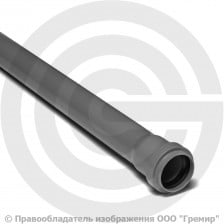 Труба PP-H канализационная серая Дн 40х1,8 безнапорная L=0,15м в/к VALFEX BASE