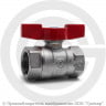 Кран латунный Ду-15 (1/2&quot;) Ру-42 ВР (ВН) хром бабочка Giacomini R251D