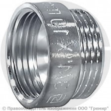 Удлинитель латунный ВР-НР (ВН-НАР) Ду-25 (1") L=25мм хром SantechSystems