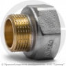 Переход латунный (переходник) ВР-НР (ВН-НАР) Ду 32-25 (1 1/4&quot;- 1&quot;) никель Aquasfera