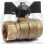 Кран трехходовой для манометра Ду-15 Ру-16 ВР (ВН) G1/2"-G1/2" с ручкой бабочкой LD Pride 44.340.15.2