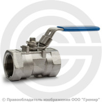 Кран нержавеющий AISI 316 (CF8M) Ду-15 (1/2") Ру-63 ВР (ВН) муфтовый полнопроходной АДЛ BV16