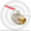 Кран латунный Ду-40 (1 1/2") Ру-16 ВР-НР (ВН-НАР) никель полнопроходной рычаг Aquasfera Euro 1003