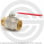 Кран латунный Ду-40 (1 1/2") Ру-16 ВР-НР (ВН-НАР) никель полнопроходной рычаг Aquasfera Euro 1003