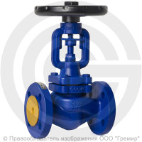 Клапан запорный чугунный фланцевый Ду-20 Ру-16 (Т<300°С) сильфонный Benarmo Клапан запорный чугунный фланцевый Ду-20 Ру-16 (Т<300°С) сильфонный Benarmo