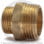 Ниппель латунный переходной НР (НАР) Ду 65-50 (2 1/2"-2") STOUT