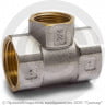 Тройник латунный переходной ВР (ВН) Ду 20-15-20 (3/4&quot;- 1/2&quot;- 3/4&quot;) никель Aquasfera