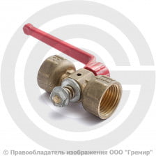Кран трехходовой для манометра Ду-15 Ру-16 ВР (ВН) G1/2"-М20х1,5 без фланца с ручкой ПЕНЗА 11Б18БК