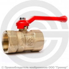 Кран латунный Ду-20 (3/4") Ру-16 ВР (ВН) муфтовый рычаг ГАЛЛОП ПРАКТИК 120