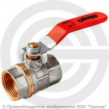 Кран латунный Ду-20 (3/4") Ру-25 ВР (ВН) полнопроходной рычаг MVI AquaHit BV.311