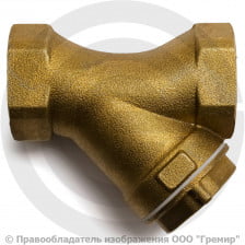 Фильтр сетчатый Y-образный латунный Ду-20 (3/4") Ру-16 ВР (ВН) (Т<140°С) ПЕНЗА ФСКО