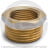 Футорка латунная ВР-НР (ВН-НАР) Ду 10-15 (3/8&quot;- 1/2&quot;) никель Aquasfera