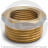 Футорка латунная ВР-НР (ВН-НАР) Ду 8-10 (1/4&quot;- 3/8&quot;) никель Aquasfera