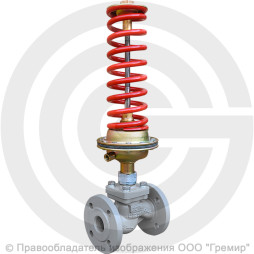 Регулятор давления прямого действия НО "после себя" чугунный фланцевый Ду-40 Ру-16 Kvy=25м3/ч 0,1-0,6 МПа Энерготехномаш УРРД-НО-РД