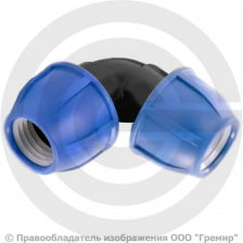 Отвод ПЭ компрессионный Дн 75 90гр Ру-10 RTP (РосТурПласт)
