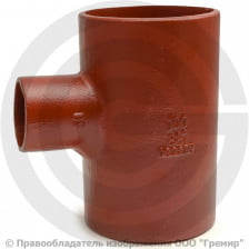 Тройник чугунный безраструбный SML Ду 150-125 88гр Китай