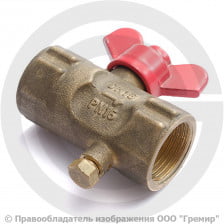 Кран трехходовой для манометра Ду-15 Ру-16 ВР (ВН) G1/2"-М20х1,5 с краном маевского ПЕНЗА 11б27п(м)1