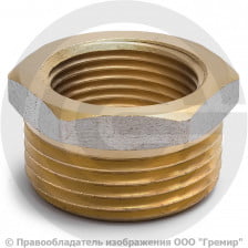 Футорка латунная ВР-НР (ВН-НАР) Ду 15-25 (1/2"- 1") никель Aquasfera