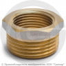 Футорка латунная ВР-НР (ВН-НАР) Ду 15-25 (1/2&quot;- 1&quot;) никель Aquasfera
