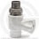 Кран PP-R Дн 20-1/2" НР (НАР) прямой для радиатора белый RTP (РосТурПласт) 10583